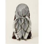 Silky Keffiyeh Print Arab Scarf