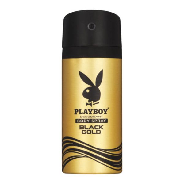 Playboy, Black Gold, deodorant, body spray, gold bottle
