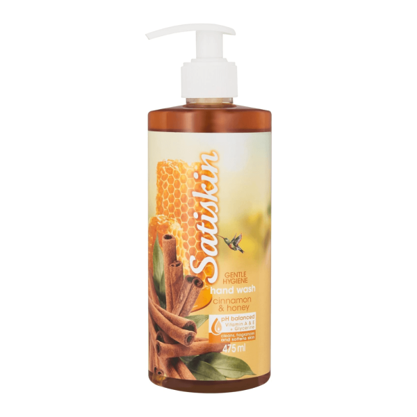 hand wash, cinnamon, honey, Satiskin