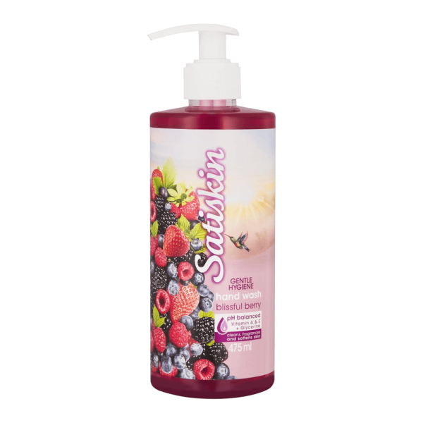 hand wash, blissful berry, Satiskin